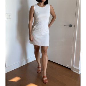 DVF Diane von Furstenberg White Mini Capreena Dress Sleeveless
